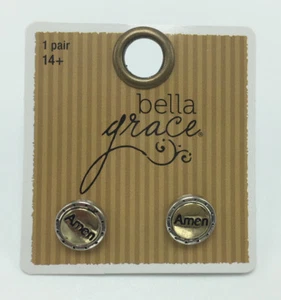 Bella Grace, Amen Knopf Ohrstecker - 1 Paar - Bild 1 von 2