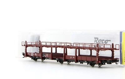 Roco / Pi.r.a.t.a. 76992H Car transport wagon FS Italy "SITFA", red - Image 1 of 4