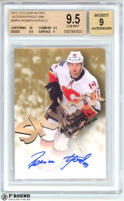 Roman Horak BGS 9.5 w 9 Auto: 2012-13 Fleer Retro Autographics 1999 POP 2 - Image 1 of 3