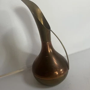 M Branded Holland 22cm Copper and Brass Pitcher VINTAGE - Picture 1 of 16