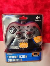 New PlayStation 2 Logitech Extreme Action Controller Leather Grip Gold Pins PS2
