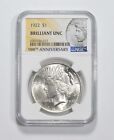 BU 1922 Peace Silver Dollar 100th Anniv 2021 Special Label MS Unc NGC *0941