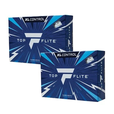 Bolas de golfe Top Flite controle XL - Pacote com 24 a granel - Escolha rosa, amarelo ou branco - Imagem 1 de 4