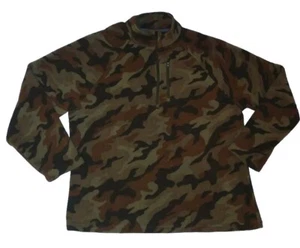 Starter Men's Camouflage 1/4 Zip Fleece Long Sleeve Pullover Size Extra Large.  - Picture 1 of 10