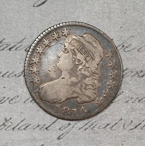 1814 E/A Capped Bust Half Dollar Tougher Variety O-108! #DES4 - Picture 1 of 2