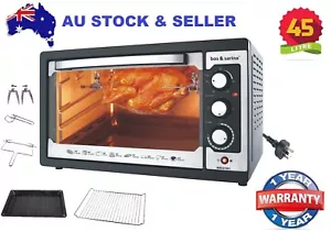 Bos & Sarino 45L 1800W Convection Rotisserie BBQ Oven 4 Stainless Steel Elements - Bild 1 von 12