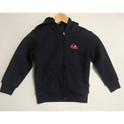 Quiksilver Toddler Black Blue Lined Full Zip Front Hoodie Sweatshirt hoodie  4T