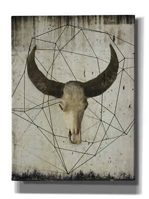 Epic Graffiti 'Buffalo Skull' by Irena Orlov, Giclee Canvas Wall Art - Image 1 of 3