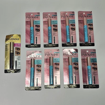 L'Oreal Paris Voluminous Lash Paradise Mascara - 203 Waterproof Black | 8 Pack+1 - Image 1 of 4