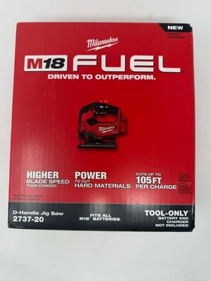 Milwaukee 2737-20 M18 FUEL D-Handle Jig Saw Bare Tool Only - Brand New - Image 1 of 2