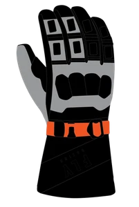 Fly Racing 363-3942M Glacier Gloves Md Black/Grey/Orange - Picture 1 of 1