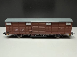 Escala H0 RDA PIKO vagón de mercancías cubierto marrón Gbs 2 ejes EXCELENTE modelismo ferroviario - Imagen 1 de 10
