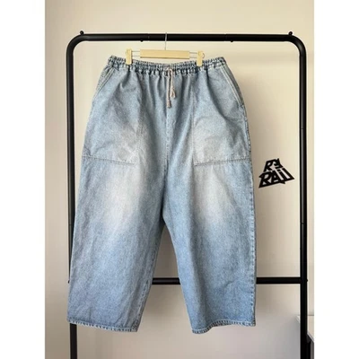 Pantalones de mezclilla Yoko Sakamoto tiro bajo ancho 5 bolsillos Foto 1 de 4