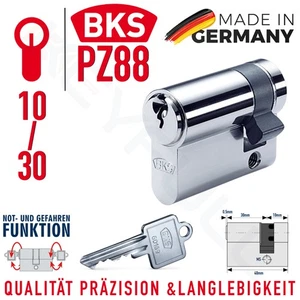 BKS 10/30 Halbzylinder Garagenzylinder Torzylinder Schlüsselanzahl wählbar - Bild 1 von 27