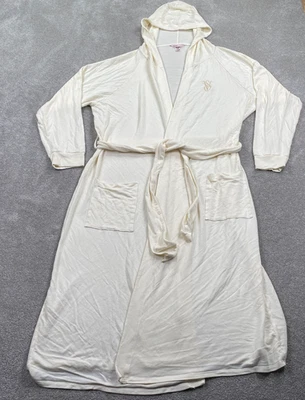 Victoria's Secret Tie Waist Bath kimono Robe Long Sleeves Women's Size XL Cream - Image 1 of 4