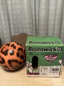 New BRUNSWICK Viz-A-Ball Bowling Ball Leopard Undrilled 6 lb Brand New - Picture 1 of 5