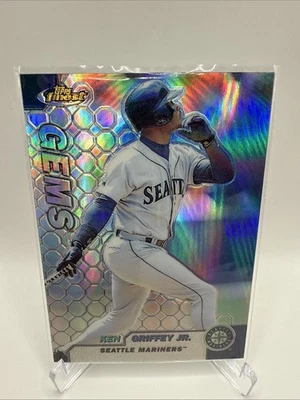 Ken Griffey Jr 1999 Topps Finest Gems Refractor (clean) Near Mint #101. - Image 1 of 4
