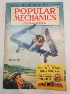 Popular Mechanics Magazine May 1952 50th Anniversary Year Navy Dive Bomber Korea - Picture 1 of 5