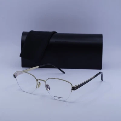 Saint Laurent SL M64 005 Gold 52mm Eyeglasses New Authentic - Изображение 1 из 4