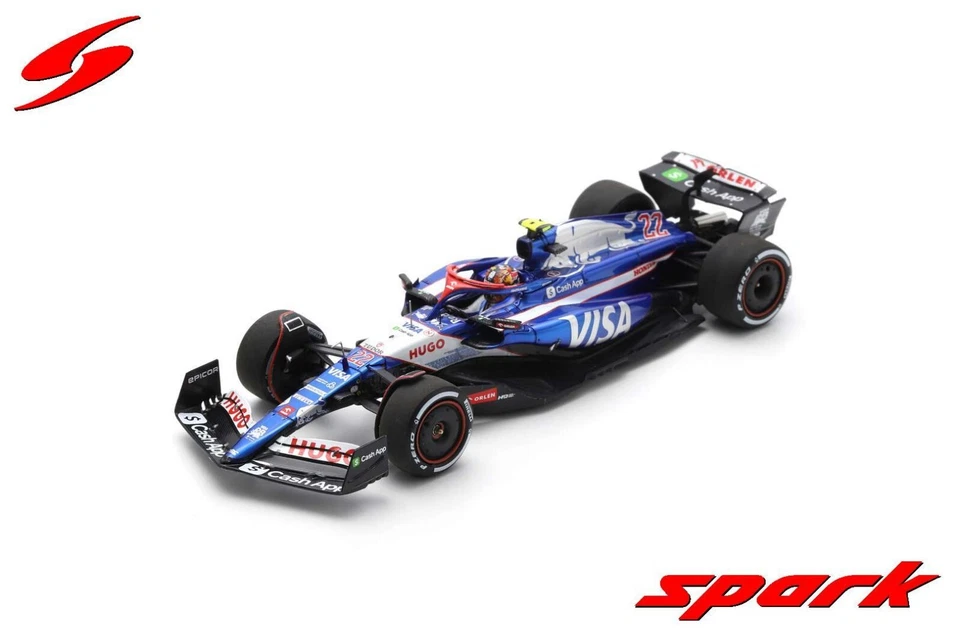 Spark 1/43 Visa Cash RB VCARB 01 #22 Saudi Arabian GP 2024 Yuki Tsunoda S9522 - Immagine 1 di 1