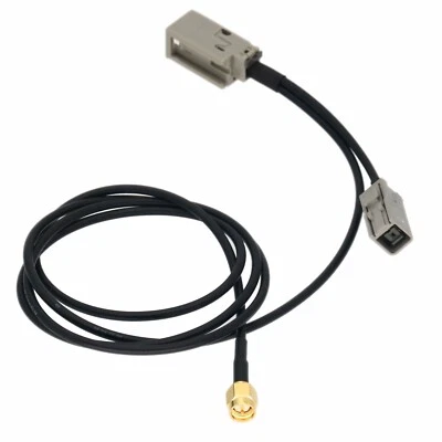 HRS Grey GT5 1PP to 1S M/F to SMA male GPS antenna car android navigation - Image 1 of 4