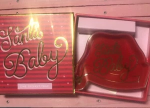Christmas Trinket Tray Kitsch Holidays Quirky Gift Santa Red Rosanna Xmas Presen - Picture 1 of 6