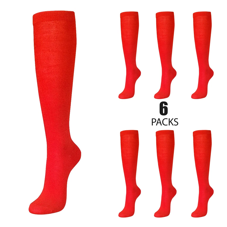 Calcetines Medias Medias Mamia Niña Rodilla Escuela Secundaria Uniforme (6 o 12 Pares) Foto 1 de 1