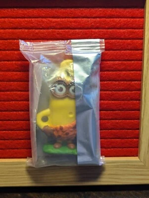 General Mills Minions Promo Toy SEALED Despicable Me Cave Man Minion Figure - Image 1 of 3