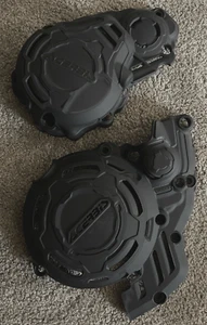 KTM EXC-F 250 EXC-F 350 2024 - 2026 X-POWER CLUTCH & IGNITION COVERS BLACK - Picture 1 of 4