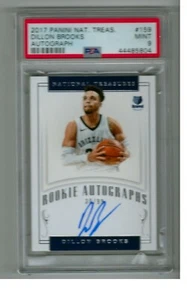 Dillon Brooks 17/18 National Treasures auto RC #159 SN #30/99 PSA 9 - Picture 1 of 2