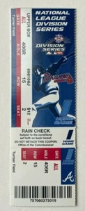 Boleto completo del Juego 1 2004 de los Astros de Houston en los Bravos de Atlanta 6/10/04 - Imagen 1 de 2