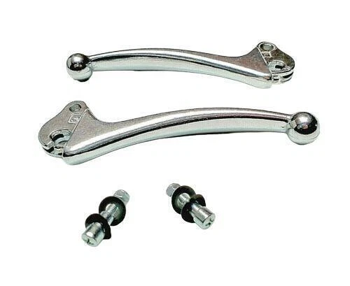 1210 COPPIA LEVE FRENO E FRIZIONE CON VITI TIPO ORIGINALI VESPA 50 SPECIAL - Immagine 1 di 1