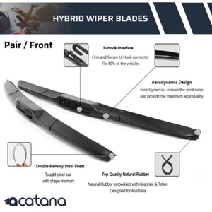 Wiper Blades fits Toyota Hilux 2015 - 2022 Pair of 22" + 16" Front Windscreen - Picture 1 of 10