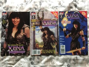 Xena Warrior Princess Topps Lot 3 Comics.Year 1 #1 Orpheus#1 Original Olympics#1 - Picture 1 of 8