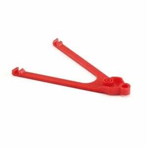 NSR 1234 Guide Drop Arm for Pickup 64mm Extra Hard, Red slot car part