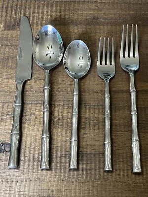 Hampton Forge Signature BAMBOO Inoxidable Brillante TU ELECCIÓN Cubiertos Estilo A Foto 1 de 3