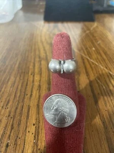 MCM Ring Sterling Finnland Elis Kauppi 935 offener Doppelball minimalistisch - Bild 1 von 8