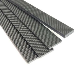 3K Carbon Fiber Sheet Thickness 0.2-6mm High Strength Frame Board Strip Flat - Picture 1 of 12