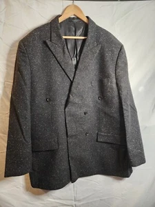Studio Suits Men's Black Speckled Suit Jacket Size 52R - Picture 1 of 7