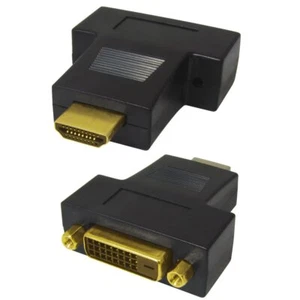 Adaptador HDMI a DVI-D HDMI A macho a DVI hembra contactos dorados - Imagen 1 de 3
