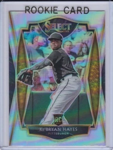 Ke'BRYAN HAYES ROOKIE CARD 2021 Select RARE SILVER PRIZMS $$ RC Baseball PIRATES - Picture 1 of 2