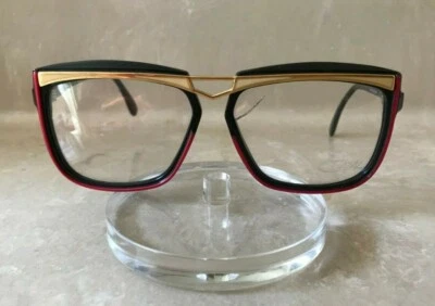 GAFAS CAZAL AUTÉNTICAS VINTAGE MOD171 COL200 NEGRAS/ROJAS/DORADAS HECHAS A MANO ALEMANIA Foto 1 de 4