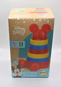 Mickey Mouse Stacker Toy Disney Baby Fine Motor Skills USA Green Toys NEW 7 Pcs - Picture 1 of 6