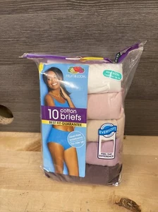 Fruit Of The Loom Women’s 10 Pack Cottons Briefs Size 9/2XL New - Picture 1 of 4