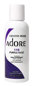 ADORE HAIR COLOUR SEMI PERMANENT ALCOHOL FREE HAIR DYE AMMONIA PEROXIDE UK 118mL - Picture 1 of 2