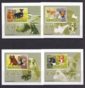 Guinea Bissau 2007 Dogs 4 S/Sheets Deluxe Edition MNH** - Picture 1 of 1