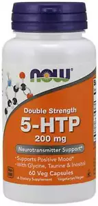 NOW Foods 5-HTP Double Strength 200 mg 60 Veg Capsules 05/2027EXP - Picture 1 of 1