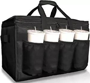 Borsa Isolata per Consegna Alimenti con Portabicchieri/Portabevande Premium, per Doorde - Foto 1 di 4