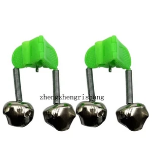 10pcs Alarm Fishing Bell Fish Catch Ring Sound Metal Clamp Indicator On Rod Clip - Picture 1 of 10