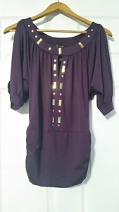 Susie Rose Women's Casual Halter Long Sleeve Off Cold Shoulder  top Size M 7/9 - Picture 1 of 7